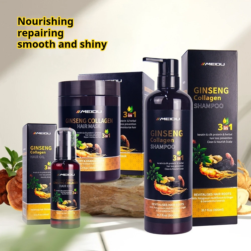 Hair Care Keratin Shampoo - Shampoo e Condicionador Profissional Nutritivo para