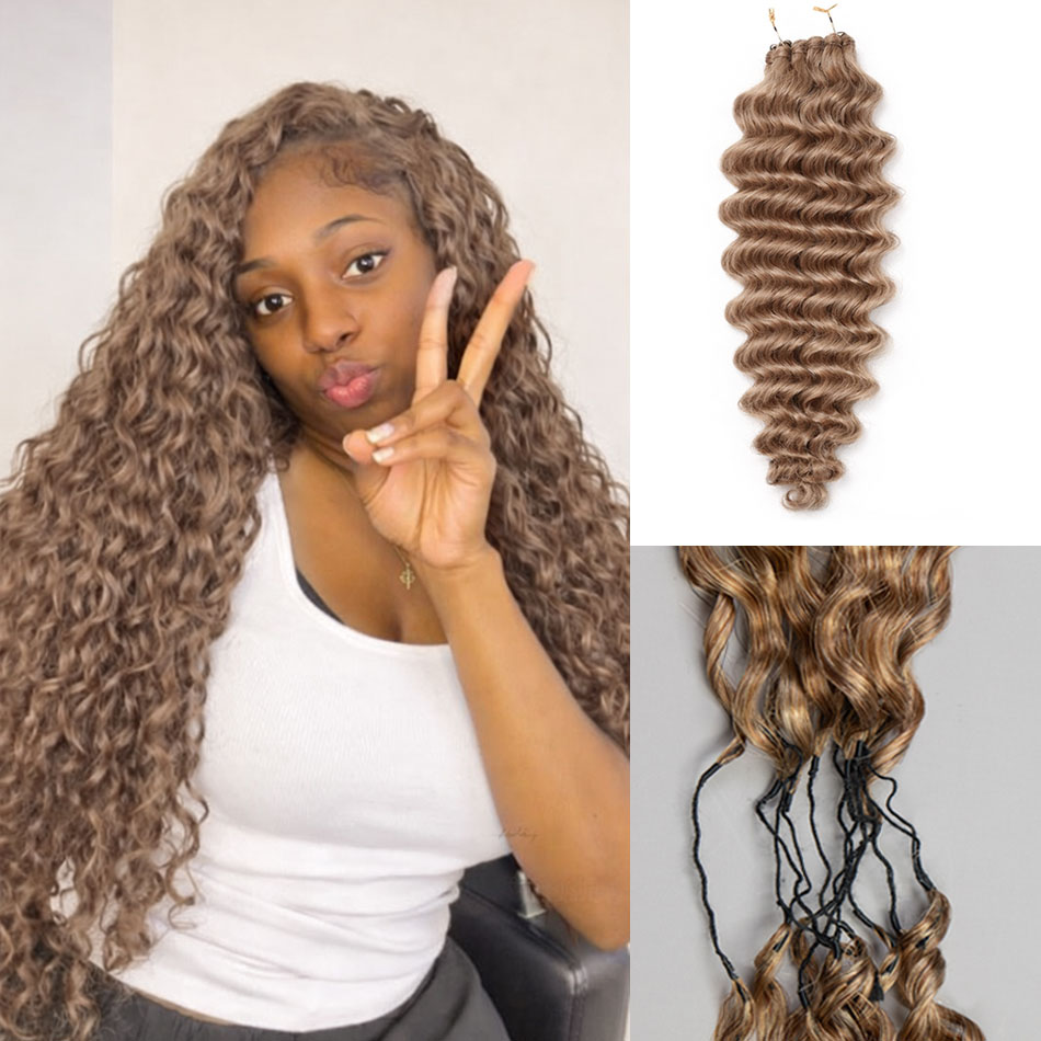 Hair Care Honey - Mel marrom pena crochê extensão do