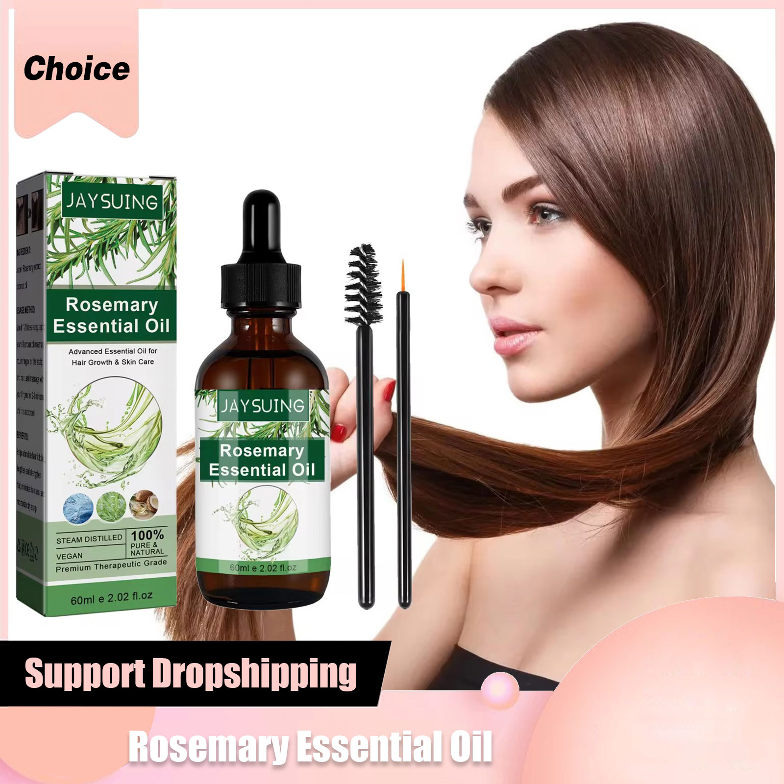 Hair Care For Hair Growth - Óleo essencial de alecrim para o