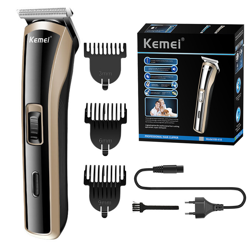 Hair Care Brand - Kemei-Clipper de cabelo sem fio elétrico