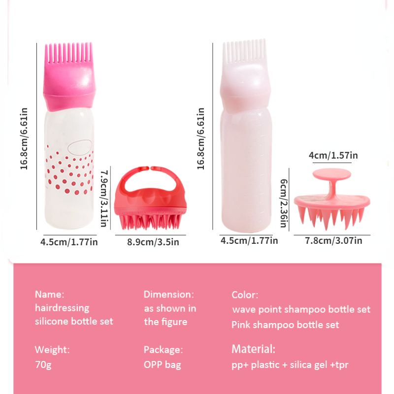 2 pçs/set garrafa de shampoo d - Hair Care Brand avaliação e preço