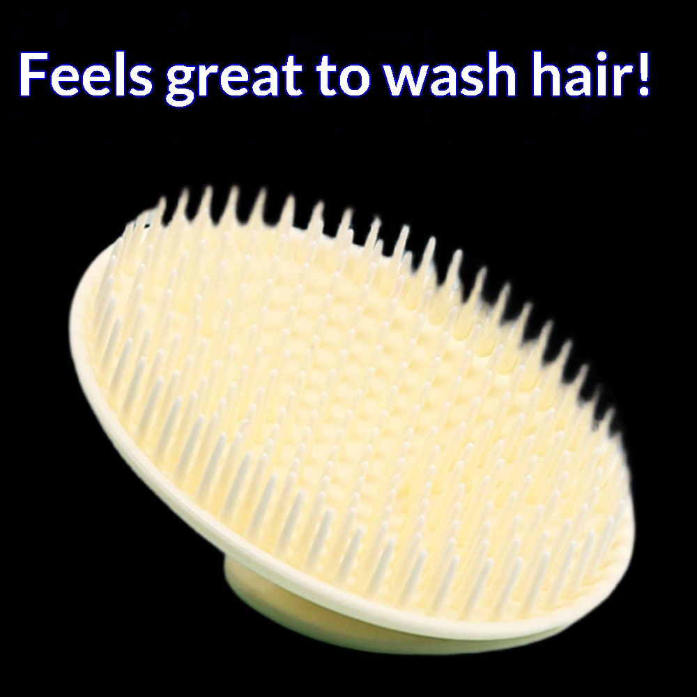 Escova de silicone para shampo - Hair Care Dandruff avaliação e preço