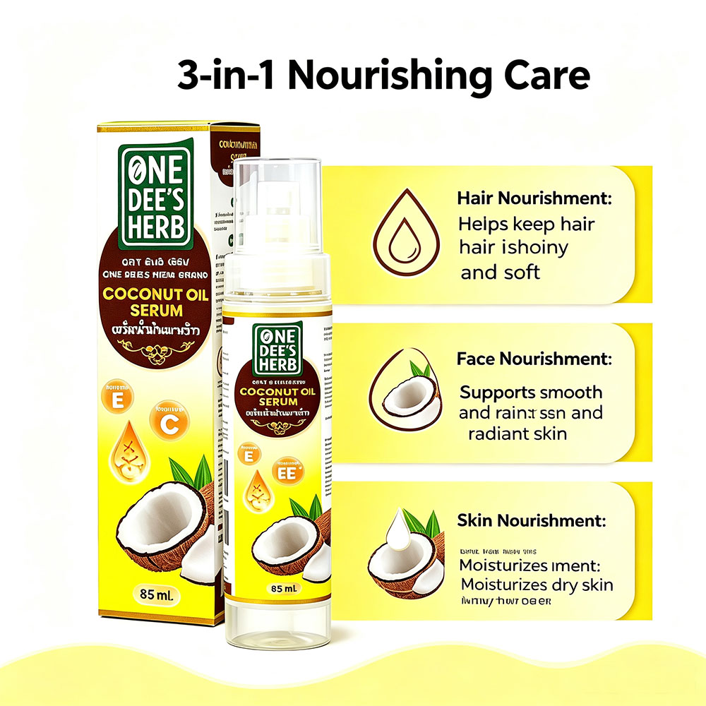 Sérum de Óleo de Coco com Erva - Hair Care Thailand avaliação e preço