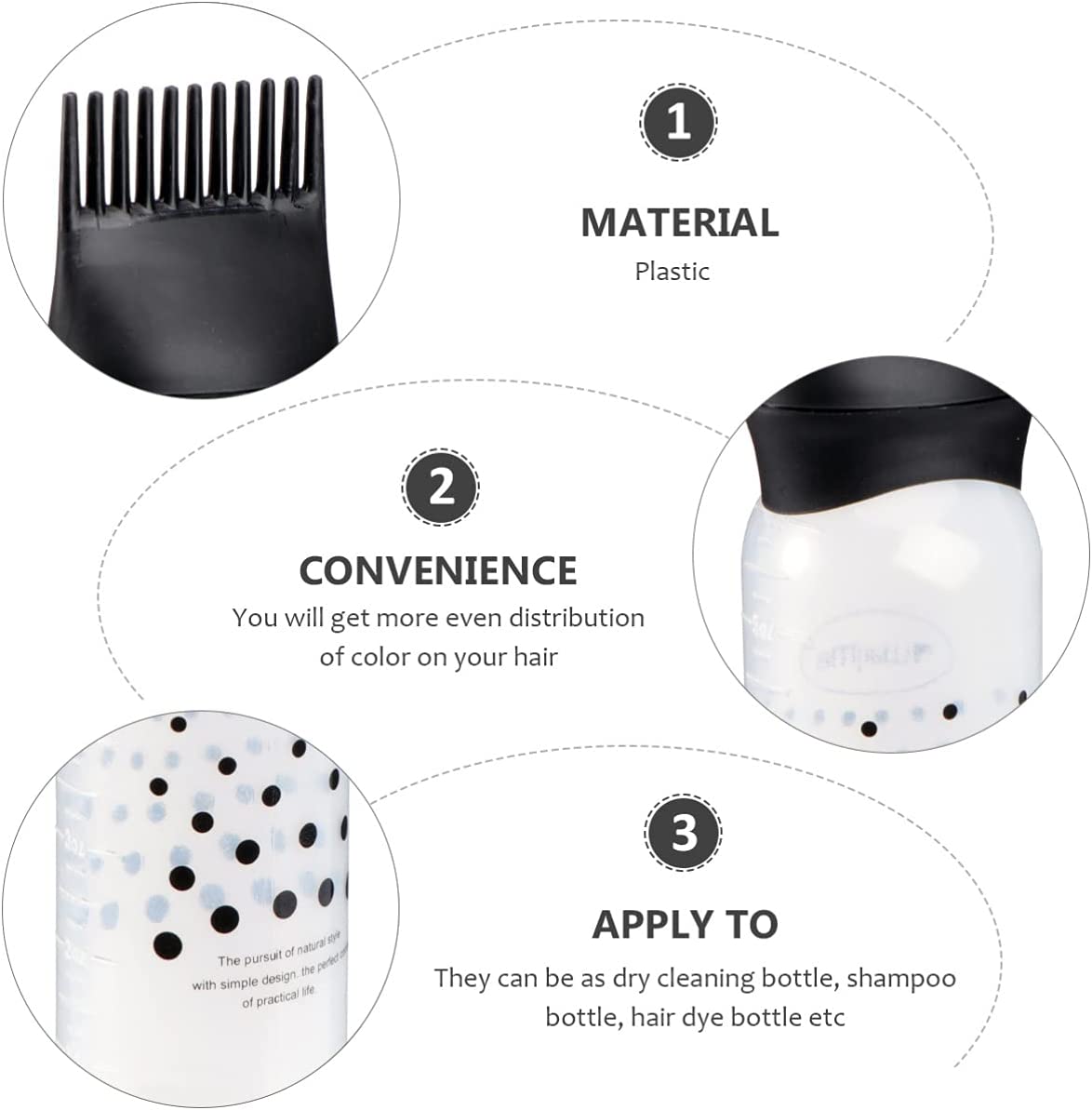 3 pçs cabelo tintura aplicador - Hair Care Brand avaliação e preço